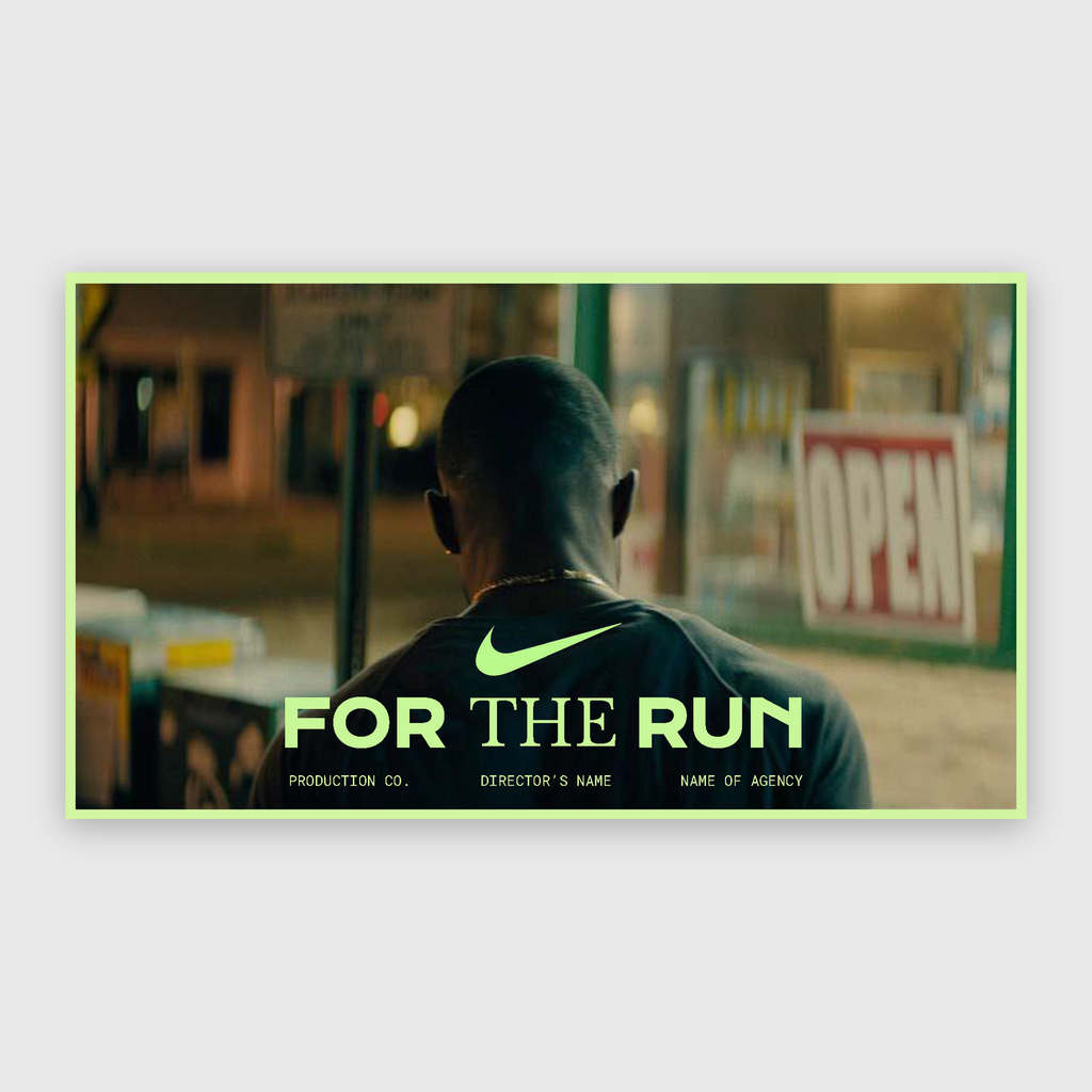 FOR THE RUN | ENERGETIC DIRECTOR'S TREATMENT
