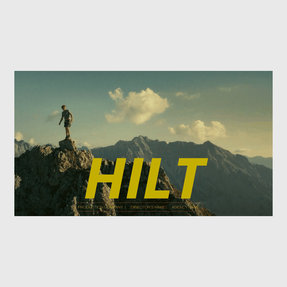 HILT | STREET DIRECTOR'S TREATMENT TEMPLATE