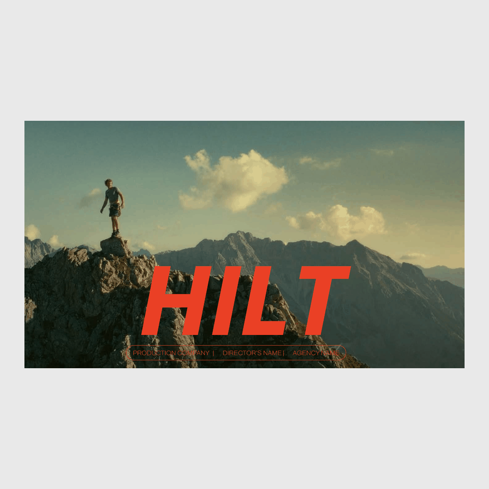 HILT | STREET DIRECTOR'S TREATMENT TEMPLATE