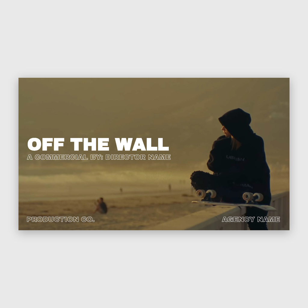 OFF THE WALL | COLLAGE DIRECTOR'S TREATMENT TEMPLATE