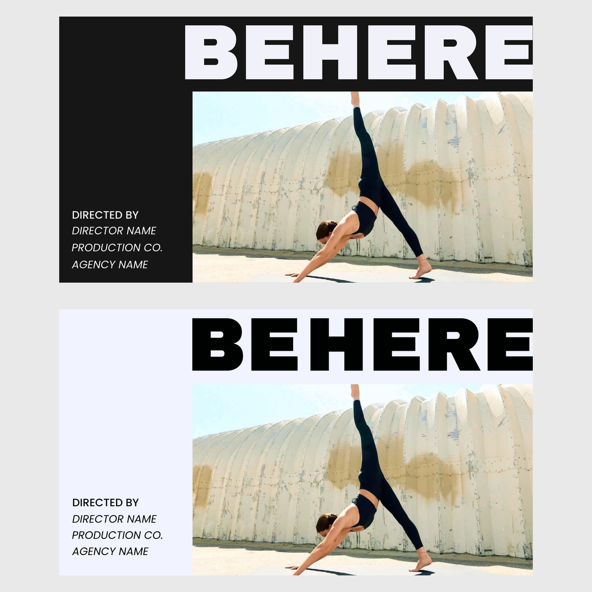 BE HERE | Minimalist Director's Treatment Template